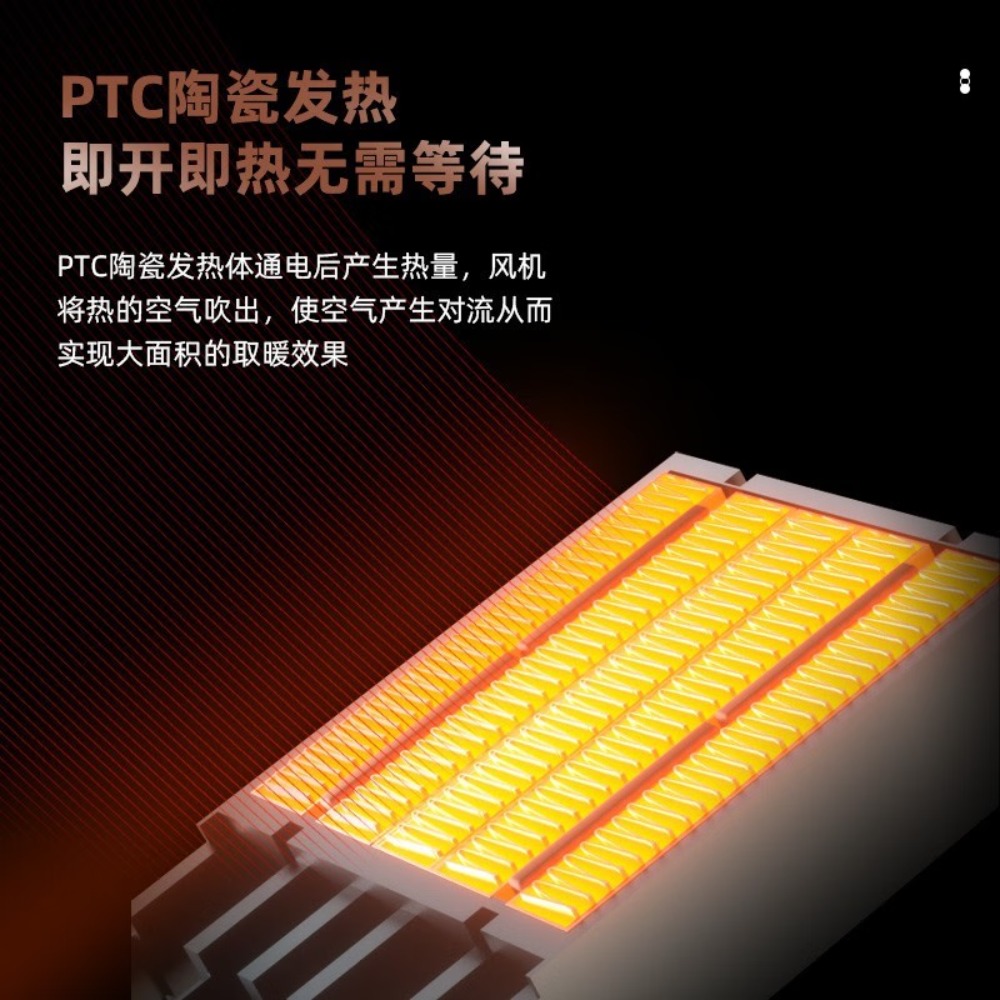 海尔(Haier) 取暖器暖风机家用小型电暖气扇速热办公室台式电暖风器客厅卧室烤火炉低噪电热扇 加大冷暖款HN1509高清大图
