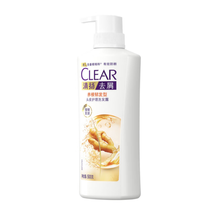 清扬 去屑洗发水 生姜强韧蓬松 姜根精粹 500g