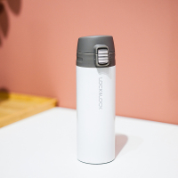 乐扣乐扣(lock&lock)缤纷弹跳盖保温杯LHC3222WHT 304不锈钢(390ml)白色