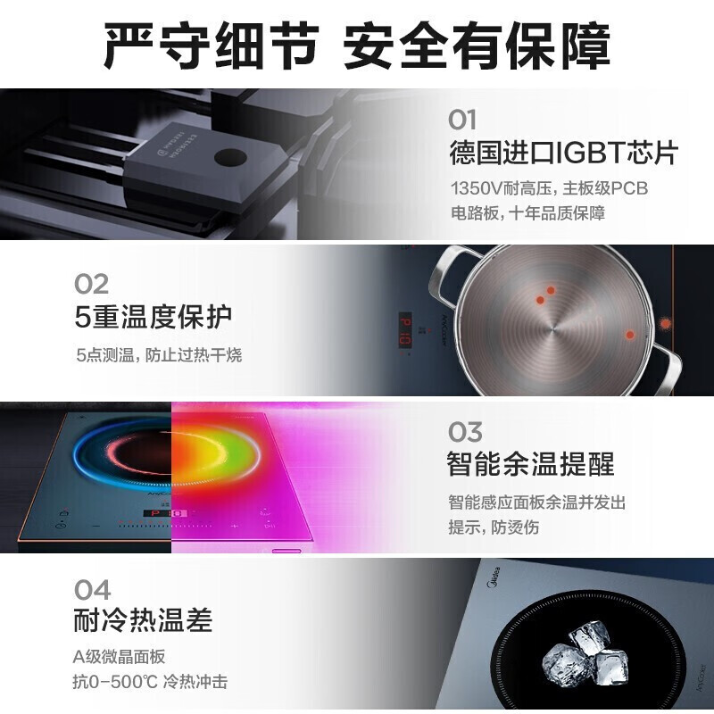 美的(Midea) C22-DH2210 电磁炉 (计价单位:台) 爵士蓝高清大图