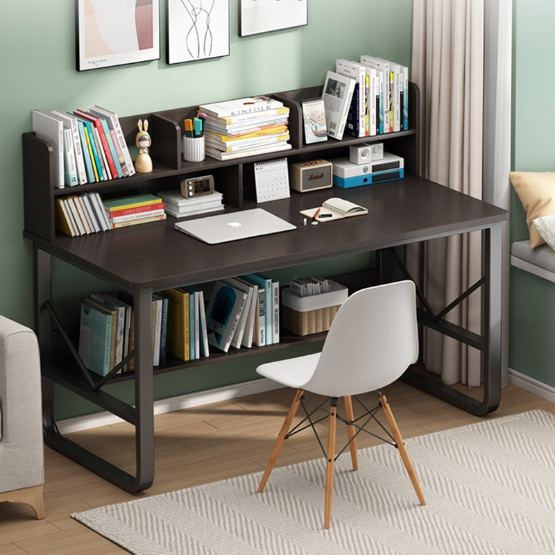 书桌书架一体桌中学生书桌椅子迪玛森轻一套租房专用学习桌子女孩卧室