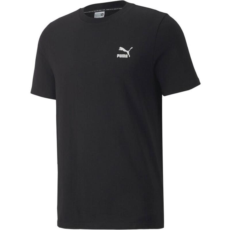 彪马(Puma)纯棉透气宽松版型运动休闲男士短袖T恤简约小 Logo 短