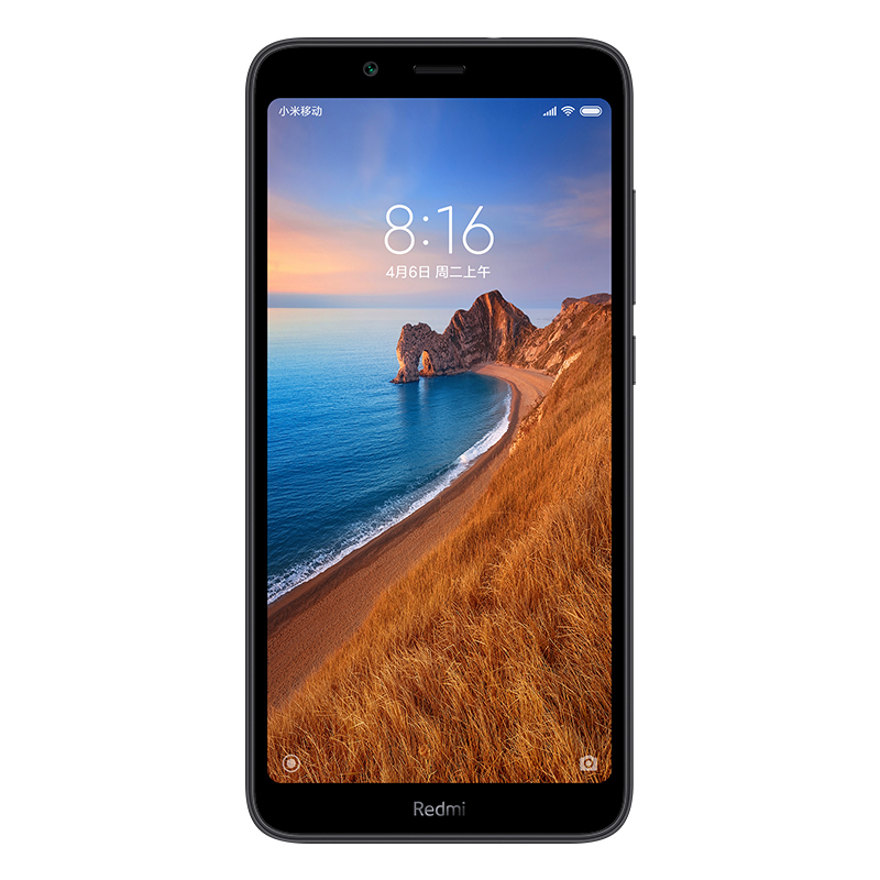 小米 (MI) Redmi 7A 4000mAh超长续航 AI人脸解锁 2GB+32GB 磨砂黑 大电量大音量拍照游戏智能手机 双卡双待 小米 红米移动联通电信全网通4G手机高清大图