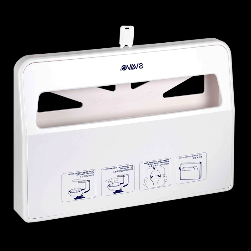 一次性马桶坐垫纸盒商用厕板纸架公用卫生间坐便纸架 VX781高清大图