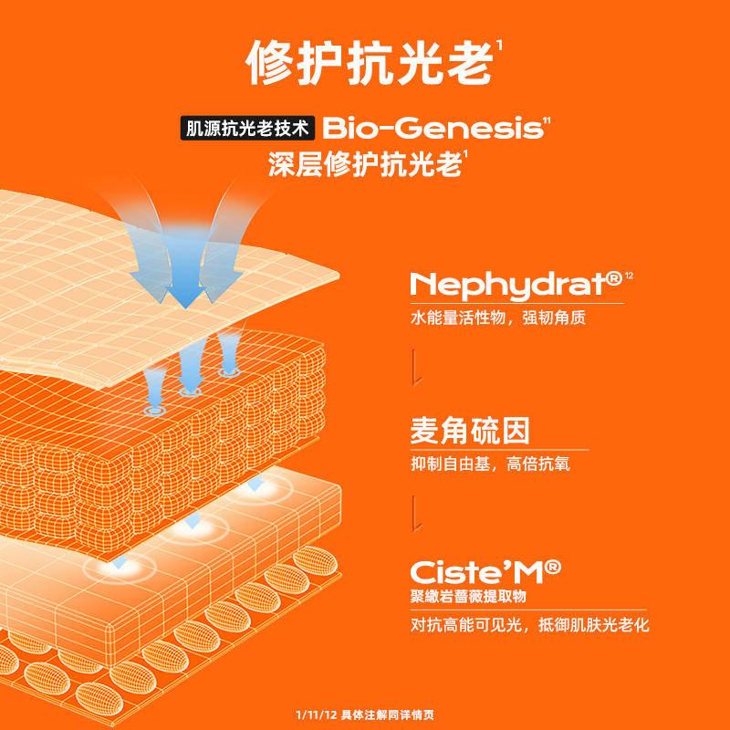 蜜丝婷 水漾修护防晒霜SPF50+PA+++ 国内版本60ml(小黄帽)x1支装高清大图
