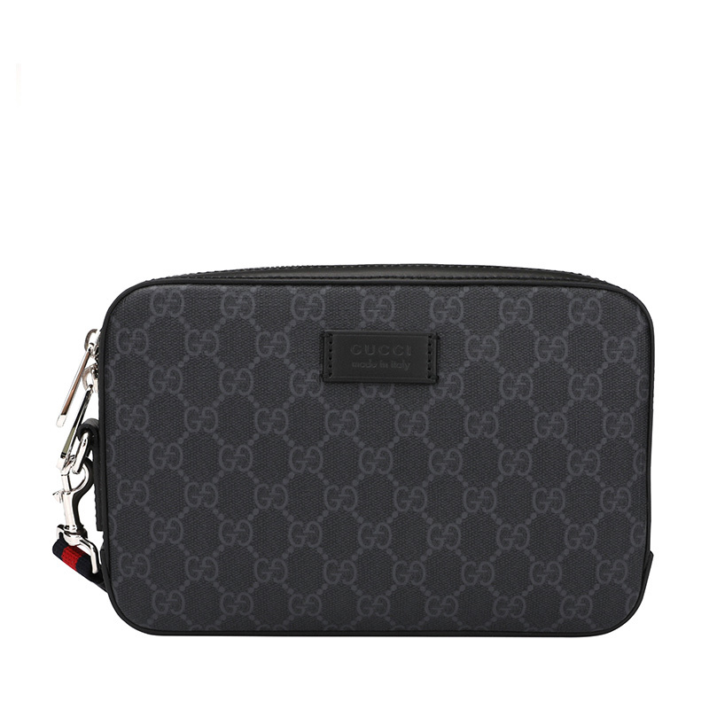 [畅享]GUCCI 古驰 GG SUPREME男士手拿包 495562-K5RLN-1095