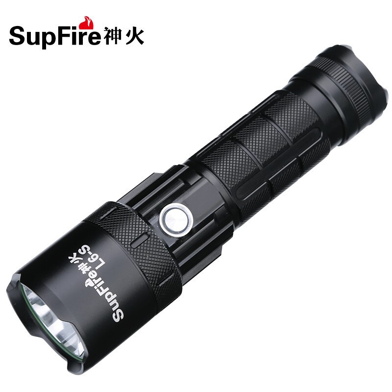 神火(supfire)L6-S 强光手电筒 远射USB充电式LED户外骑行灯 1把