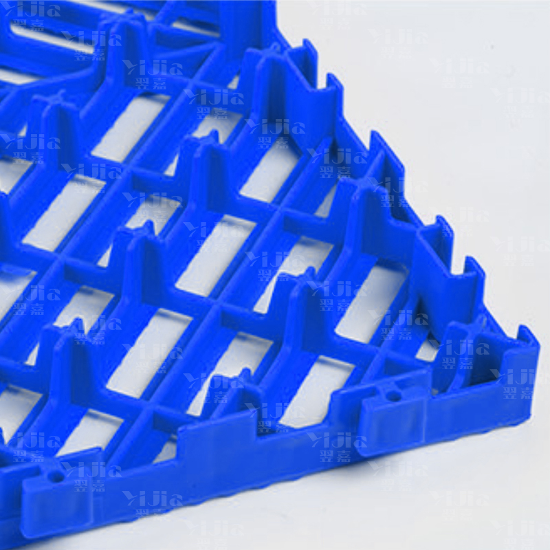 翌嘉 YJ3121304地格栅塑料拼接地板垫网格垫板 蓝色高清大图
