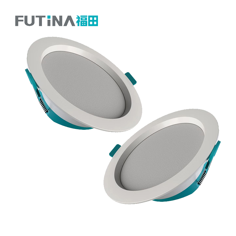 福田 筒灯 吊顶孔灯超薄嵌入式走廊过道天花灯办公商用 单位：个高清大图