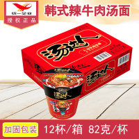 统一 汤达人 韩式辣牛肉汤面 方便面 82克*12杯夜宵加班
