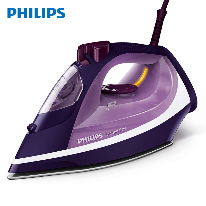 飞利浦(Philips) 电熨斗蒸汽 GC3580 家用手持蒸汽3-5档2200w陶瓷底防干烧;小巧便携;不粘底板