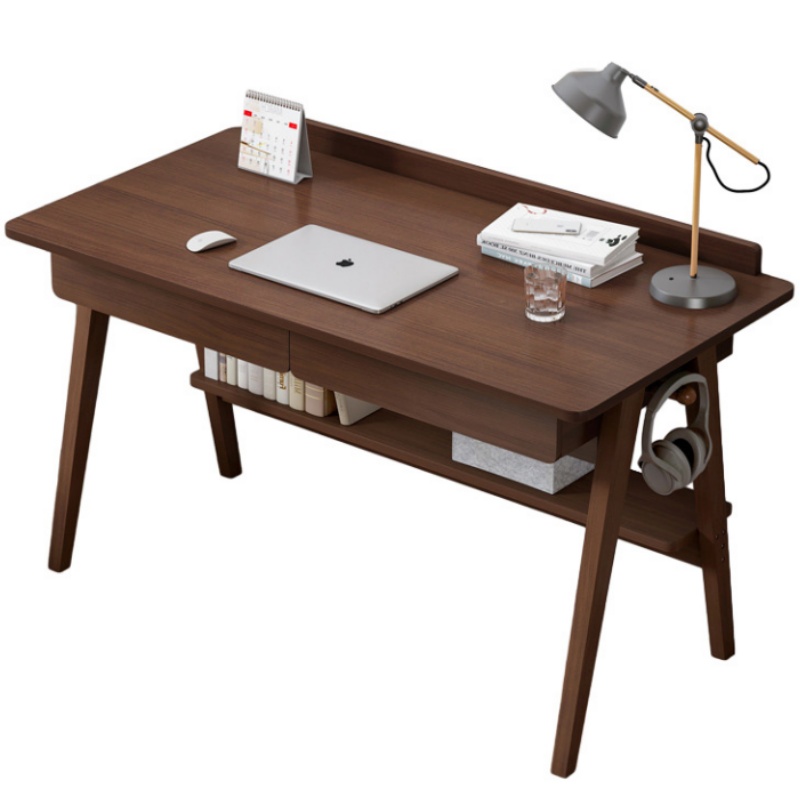 攸形木质书桌100*55*82cm张高清大图