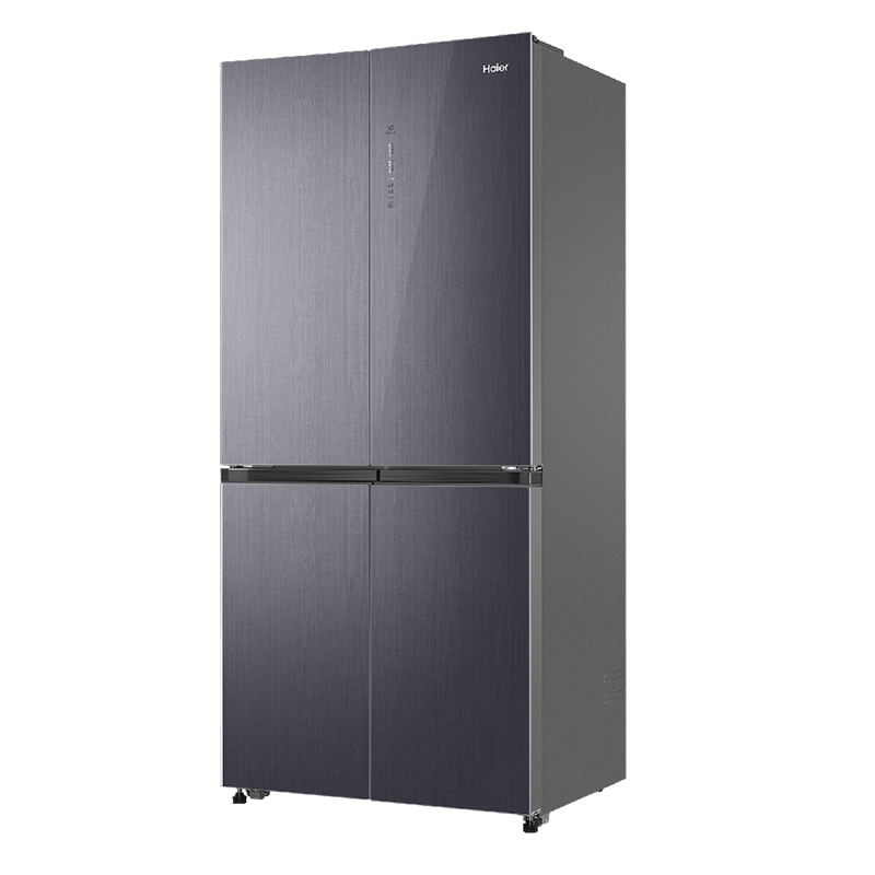 送微波炉海尔haier十字对开门冰箱470容量一级能效风冷无霜干湿分储双