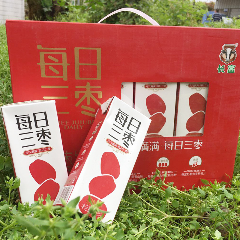 长富 每日三枣红枣牛奶250ml*12/件