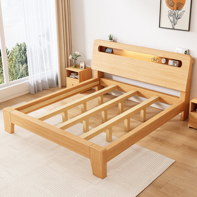 8米现代简约双人床1.5米 出租房家用经济型1.2m单人床架