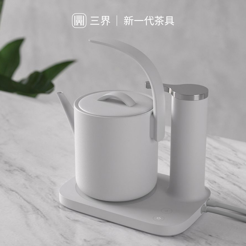[苏宁自营]三界茶具 D2自动上水电热水壶电茶壶电子茶炉 烧水壶泡茶专用 抽水烧水2合1煮茶器