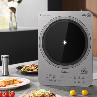 美的(Midea)电磁炉 2200W家用大功率电磁灶 恒匀火技术小火持续加热电磁炉防水降噪轻音电磁炉 MC-22MC01