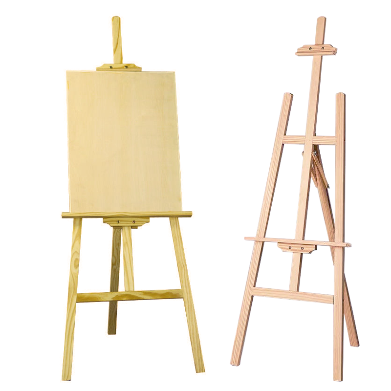 桌面台式画架可折叠画架木质展示架绘画素描水彩油画画架画框套装d1款