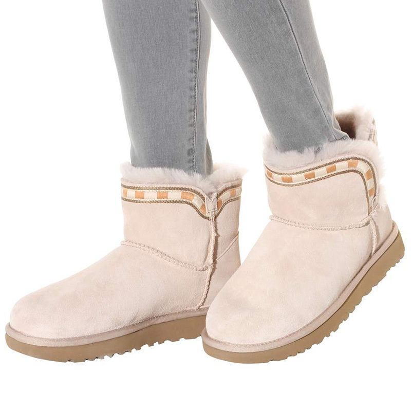[直营]UGG(UGG) Rosa Maria系列民族风刺绣装饰女士短筒平跟短靴羊皮休闲雪地靴女靴1014611