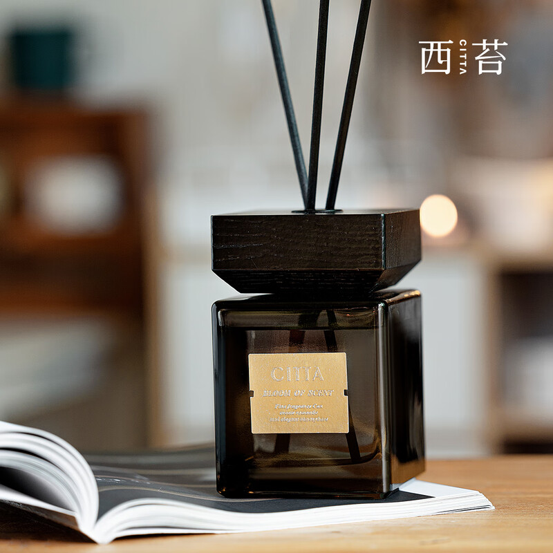 CITTA 香薰用品木盖方瓶大号 木兮禅茶500ml高清大图