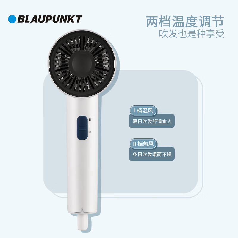 蓝宝电吹风 家用护发大功率吹风机大风速速干电吹风筒吹风机 白色 BP-HC005B高清大图