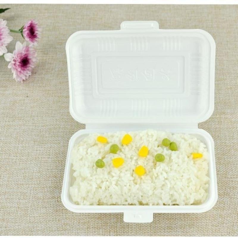 350ml白色米饭盒110个装一次性快餐盒米饭盒打包盒黄焖鸡饭盒外卖盒