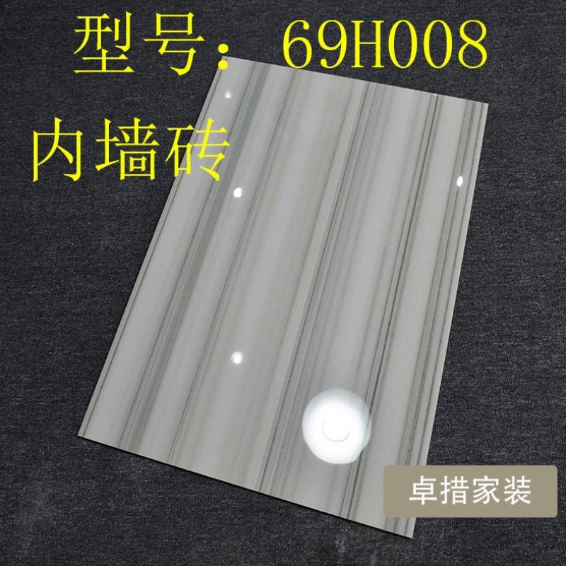佛山瓷砖大理石地板砖600x900mm灰色直条纹客厅酒店电视背景墙砖壹德壹