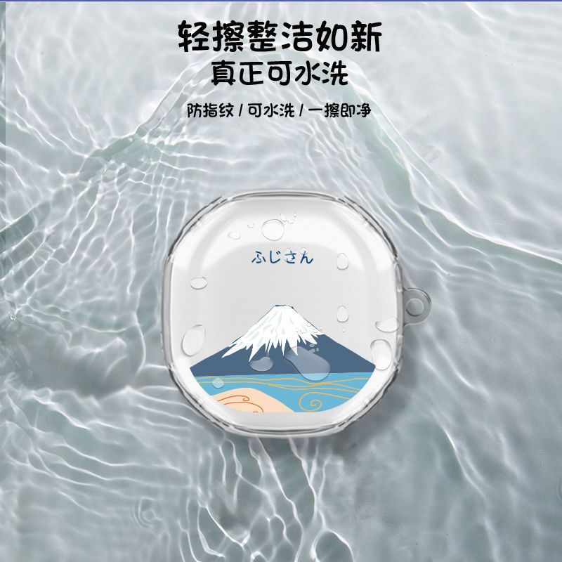 魔音BEATS FIT PRO 透明+挂钩 魔音BEATS FIT PRO耳机套无线充电仓耳机壳保护套可爱卡通防摔软