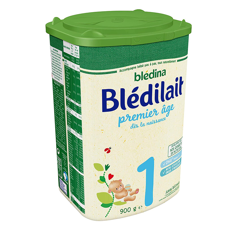 法国进口 贝乐蒂Bledina 1段奶粉 经典配方奶粉0-6个月900g*6罐装高清大图