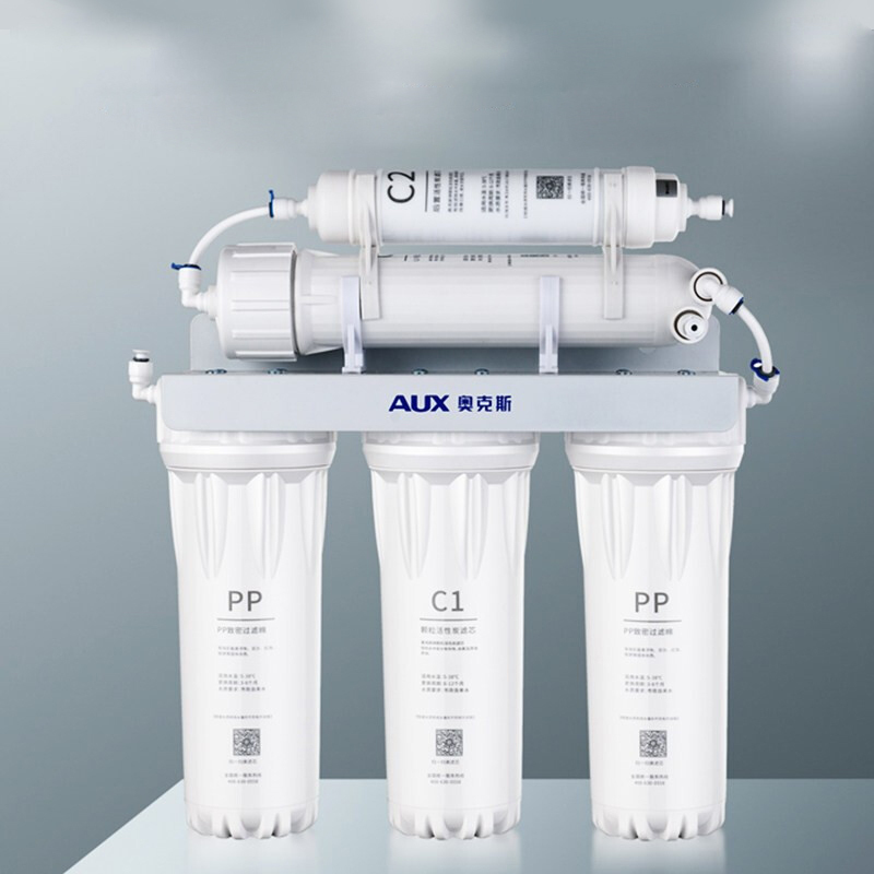 奥克斯(AUX)厨下式净水器 外观精巧 五级过滤 进口超滤膜 出水快可直饮 AU10正品行货