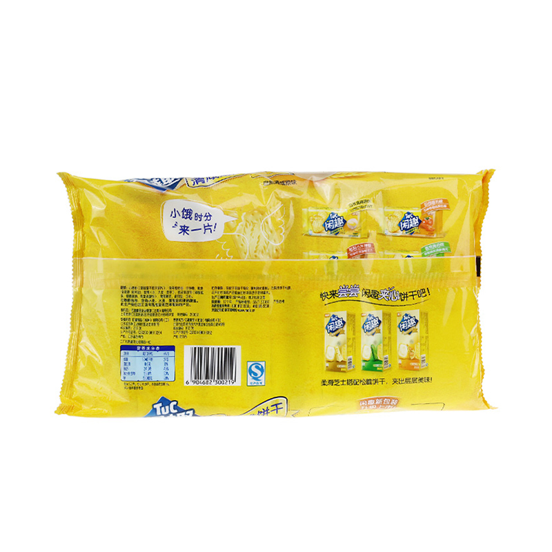 闲趣 韧性饼干 自然清咸原味360g