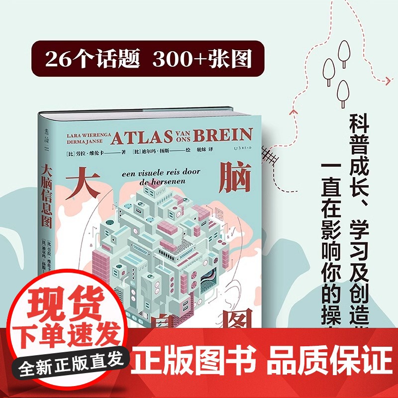 大脑信息图 26个话题300+张图 可视化多维探秘人体“黑匣子”3D版人类大脑运行原理与使用图解科普成长学习 26个话题高清大图