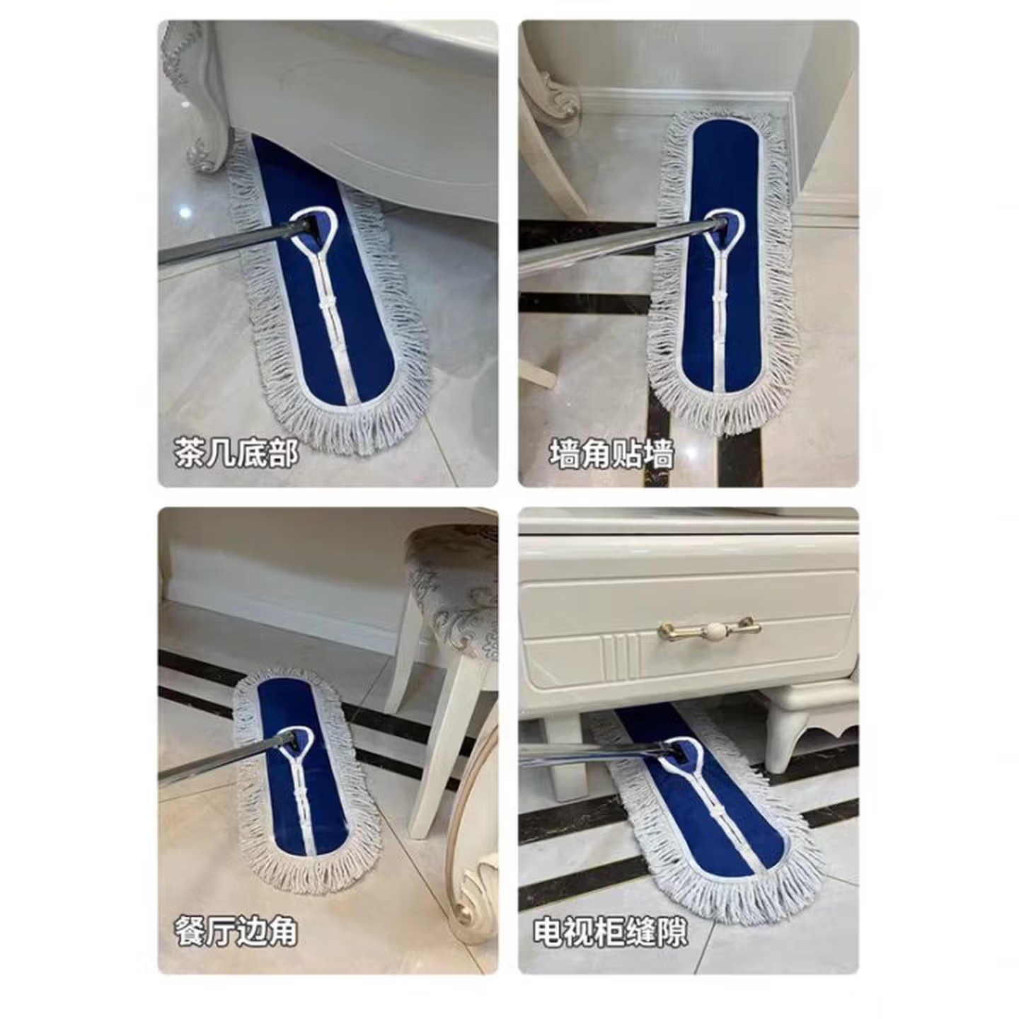 拖把家用一拖 净免手洗2025尘推大排拖拖布酒店拖地神器 不锈钢120CM