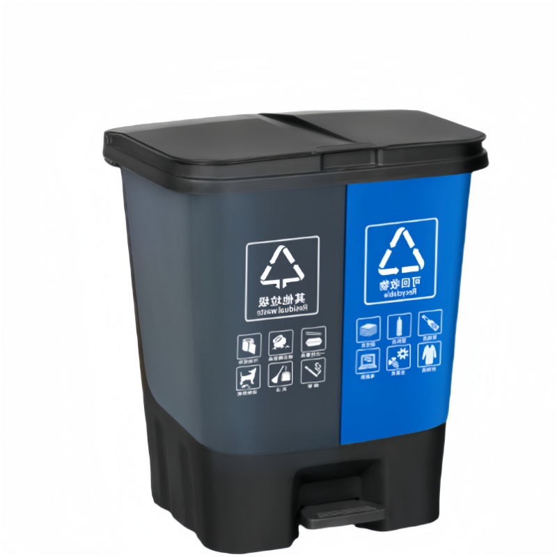 桃锦堂分类垃圾桶16L个高清大图