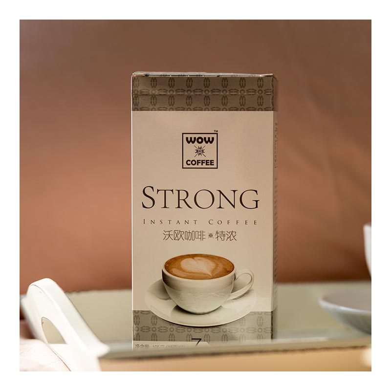 [苏宁超市]沃欧咖啡(WOW COFFEE) 特浓即溶咖啡105g(15g*7条) 速溶系列