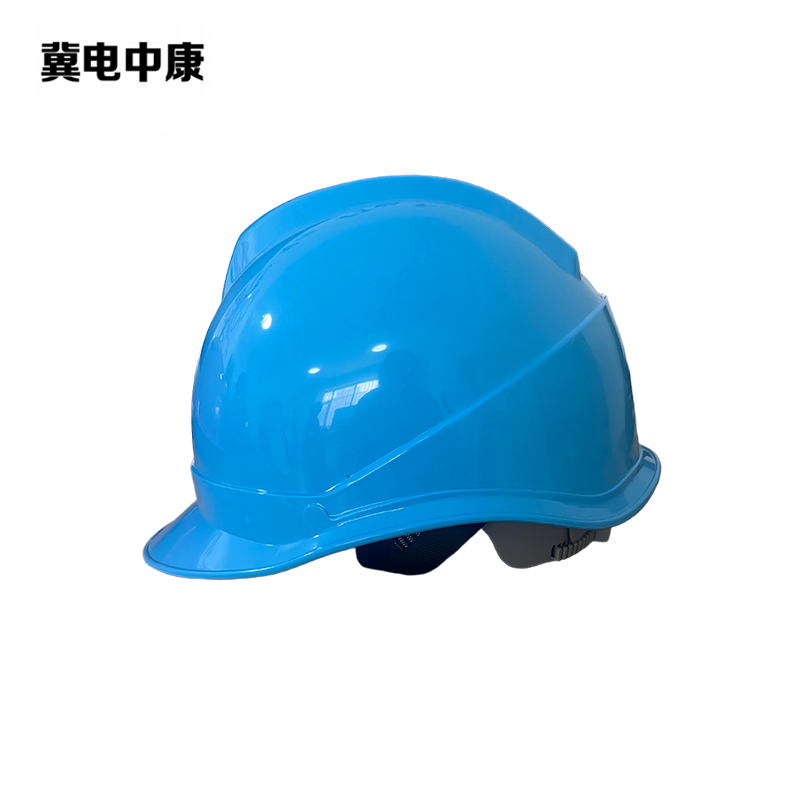 冀电中康 安全帽 ABS V型 天蓝色 顶高清大图