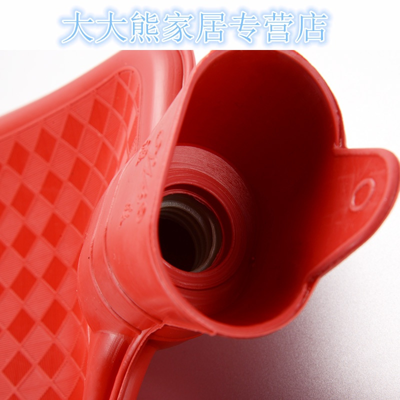 热水袋暖手宝暖水袋加厚防爆注水暖宫冲水可爱毛绒布灌水橡胶大号