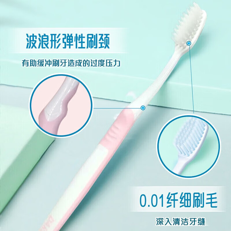 好来(原黑人)牙刷 柔丝纤洁BC5*4支 颜值高 护龈护齿高清大图