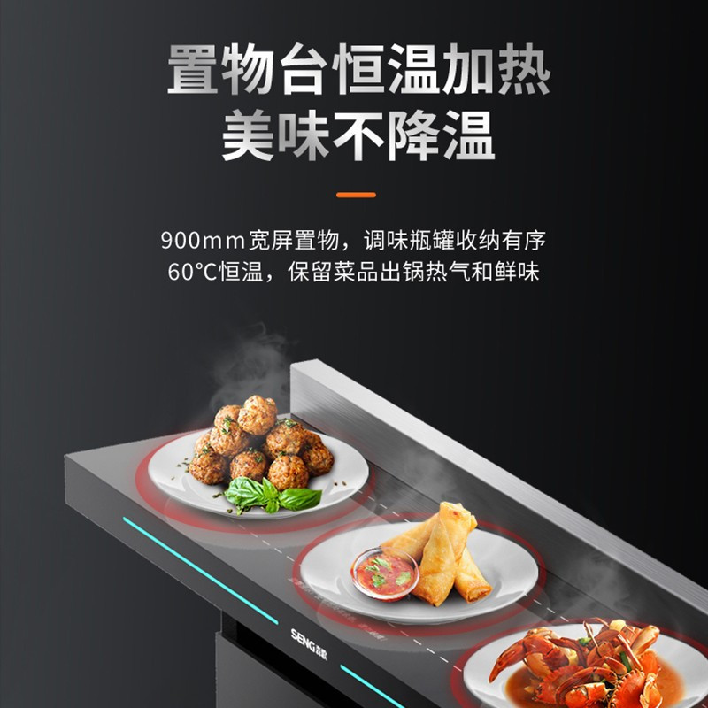 森歌(SENG) 集成灶T3BZ 蒸箱一体外观美 大火力厨房侧吸抽油烟机灶具燃气灶套装 钢化玻璃台面 液化气