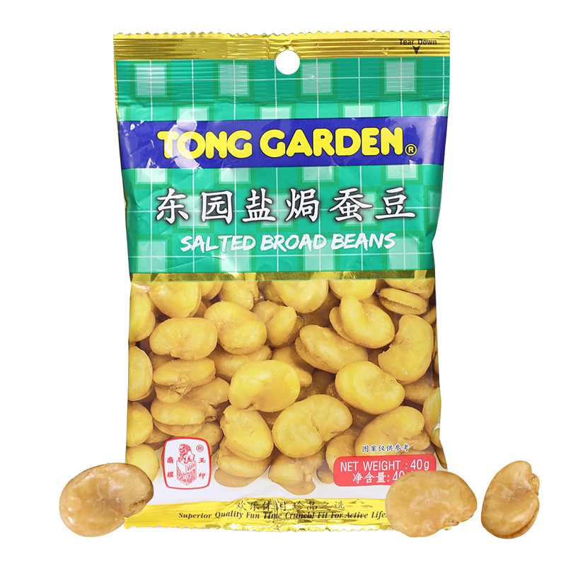 东园(Tong Garden) 盐焗蚕豆40g 泰国原装进口零食