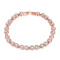 B003 Bracelet Bangle 镀18k玫瑰金爱心锆石手链优雅女配饰送女朋友七夕情人节礼物