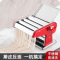 纳丽雅(Naliya)压面机家用小型面条机手动商用自动饺子皮机多功能揉擀面机_至尊红3刀豪华款宽面细面圆面11件套大礼包