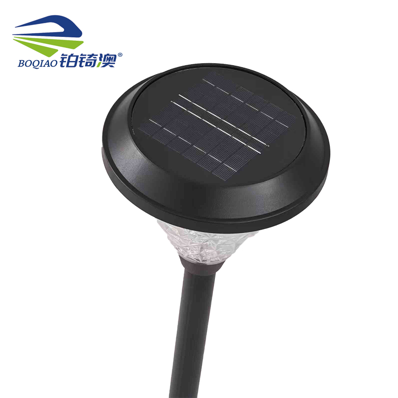 铂锜澳 圆形太阳能地插灯 200*720mm-白光暖光 个高清大图