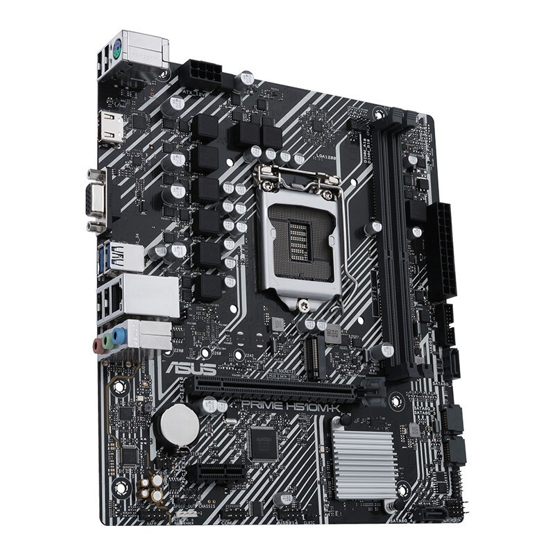 华硕(asus) prime h510m-k大师系列主板lga 1200 支持i5 11400f处理器