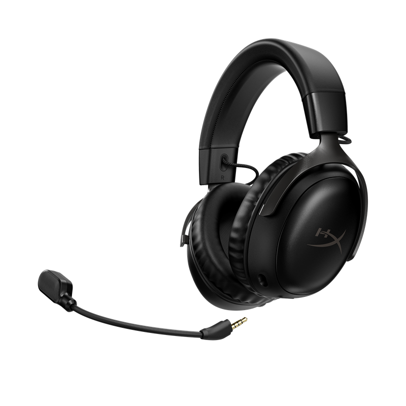 极度未知(HyperX)飓风3无线耳机黑色dts音效游戏耳机头戴式耳机续航高达120h适用于电脑 PS4/5 任天堂