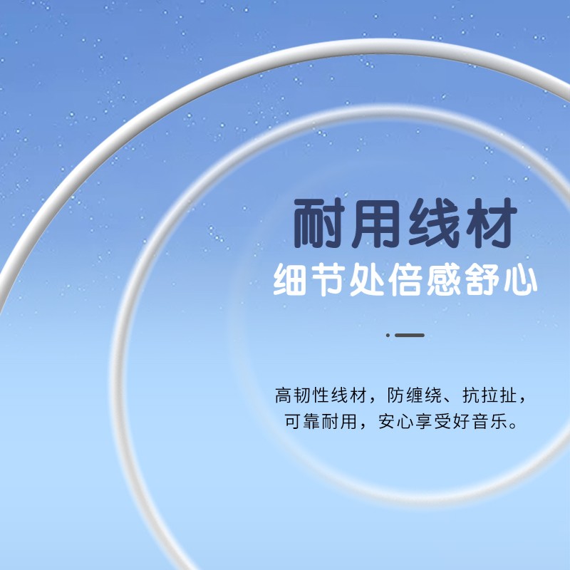 漫步者(EDIFIER)H180Plus 半入耳式有线耳机 Type-c接口 Hi-Res金标认证 支持APP 白色高清大图