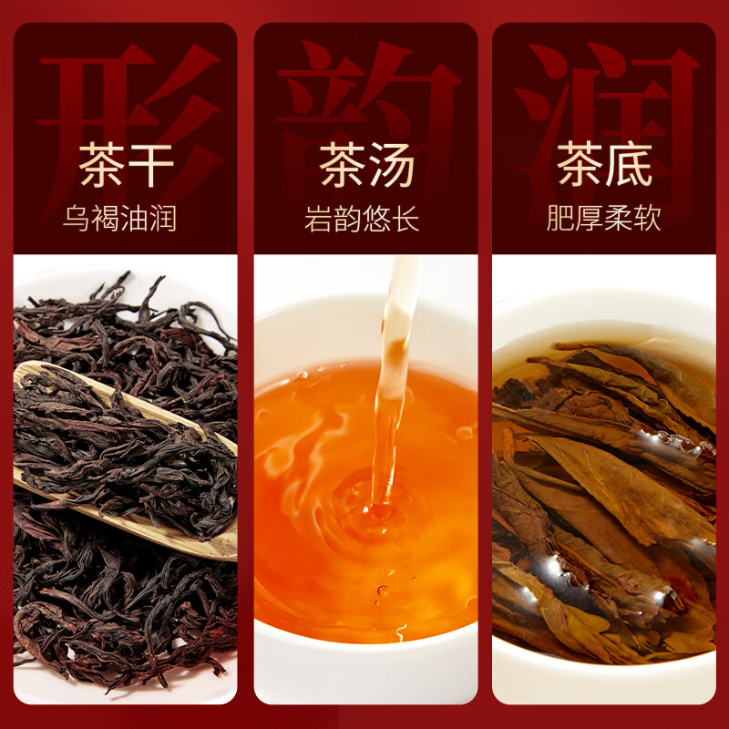 忆江南 大红袍茶叶礼盒送人150g乌龙茶送父母长辈的礼物皇品高清大图