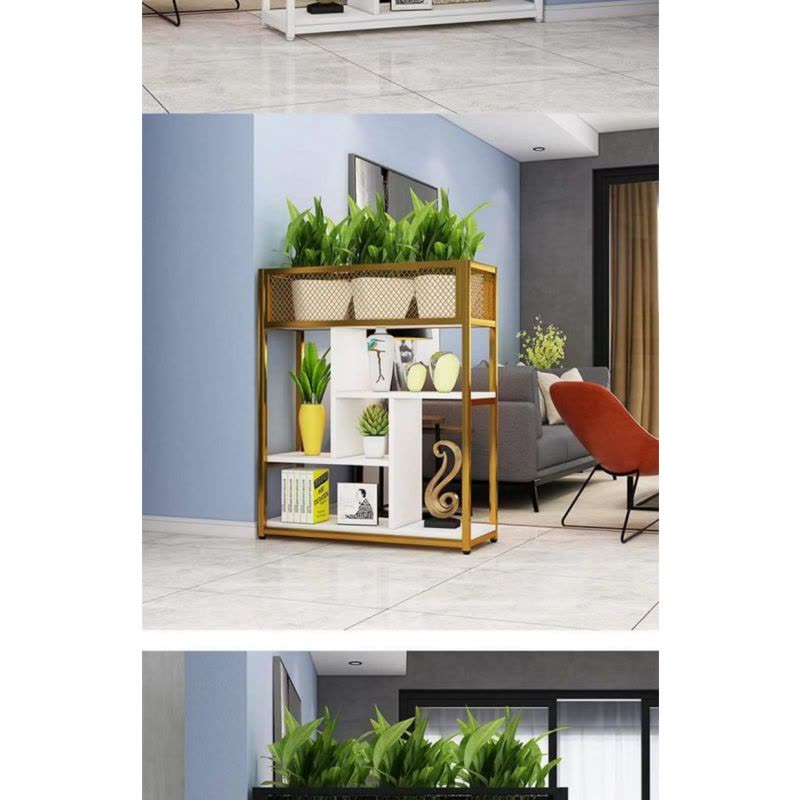 办公室隔断柜 铁艺屏风置物架 装饰绿植装饰花架1000*1100mm/个图片