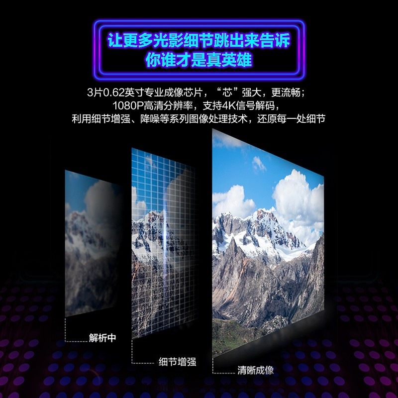 爱普生(EPSON) EF-12激光投影仪办公培训会议家用1080P微型投影机便携高清投影仪支持侧投激光电视替代EF-11高清大图