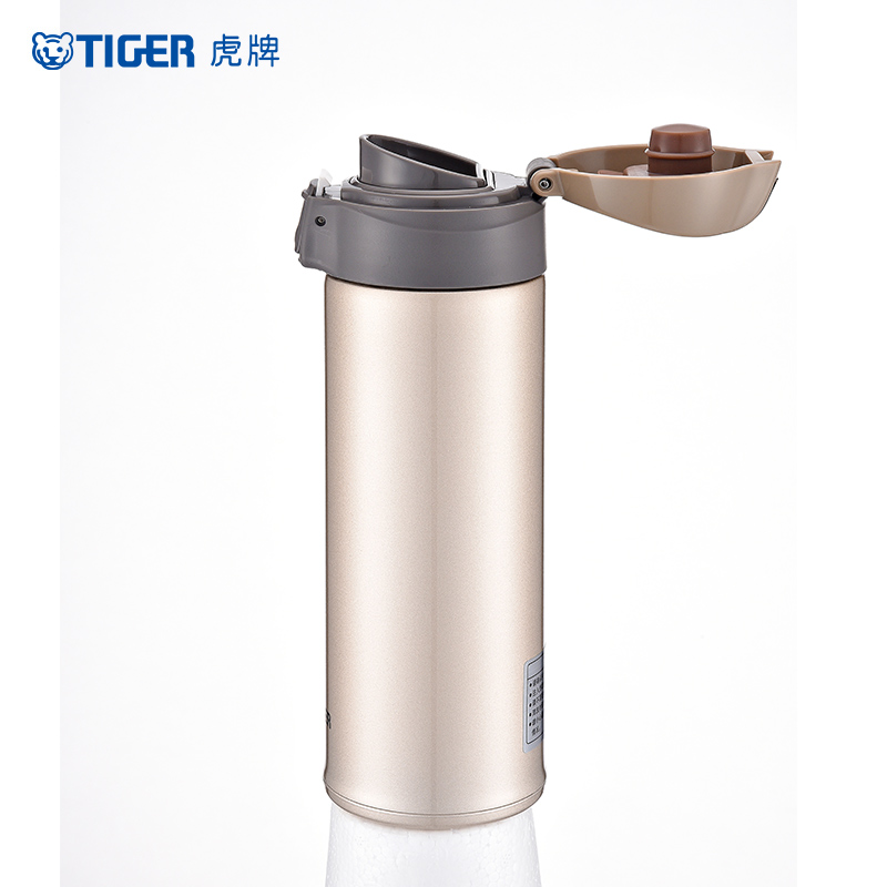 虎牌(tiger)车载直饮杯 304不锈钢真空保温杯 一键开启保温杯 MMQ-S50C 500ml金NH